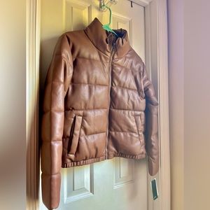 ✨NWT✨Sebby Faux Leather Puffer Jacket